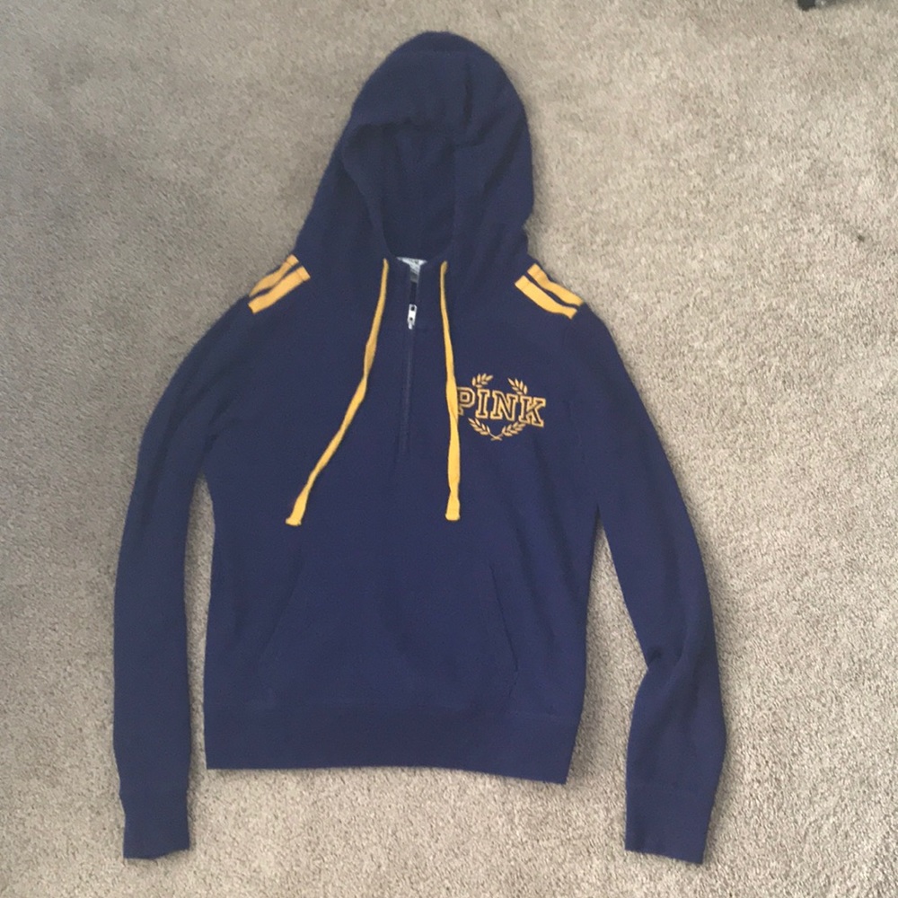 Pink Victoria secret quarter zip